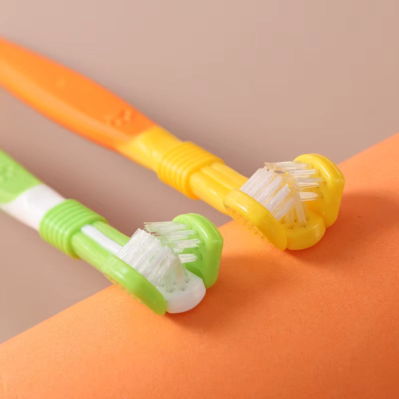 360° Triple-Sided Dog Toothbrush — Complete Dental Care | MyPupBuddy