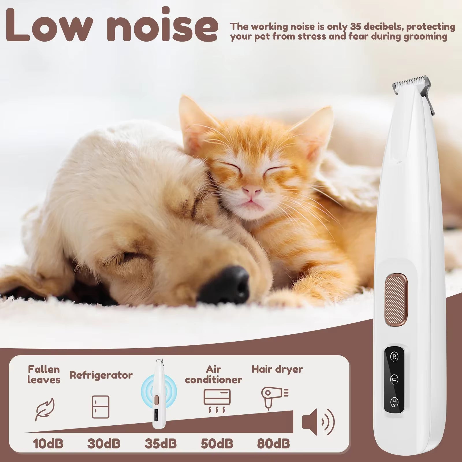 Silent Electric Paw Hair Trimmer for Dogs | MyPupBuddy