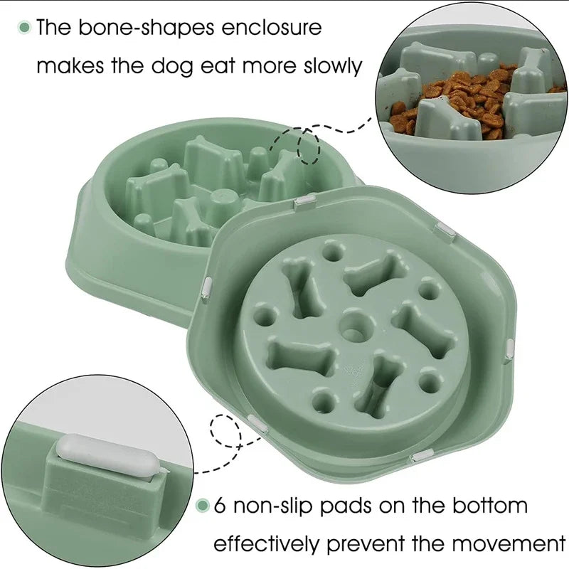 Slow Feeder Dog Bowl — Anti-Choke Puzzle Bowl | MyPupBuddy