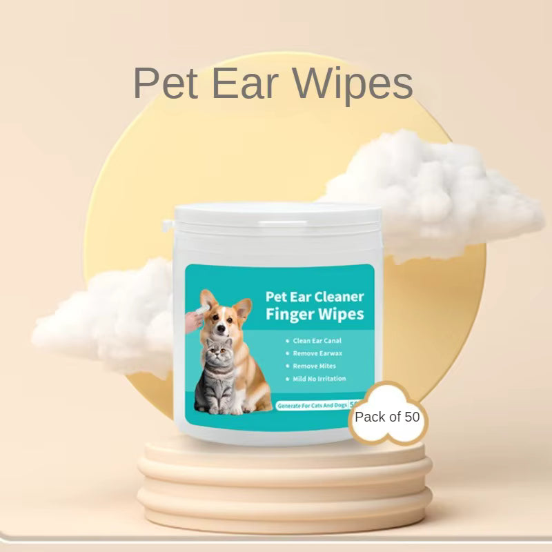 Gentle Pet Ear Cleaning Wipes — 50 Count | MyPupBuddy