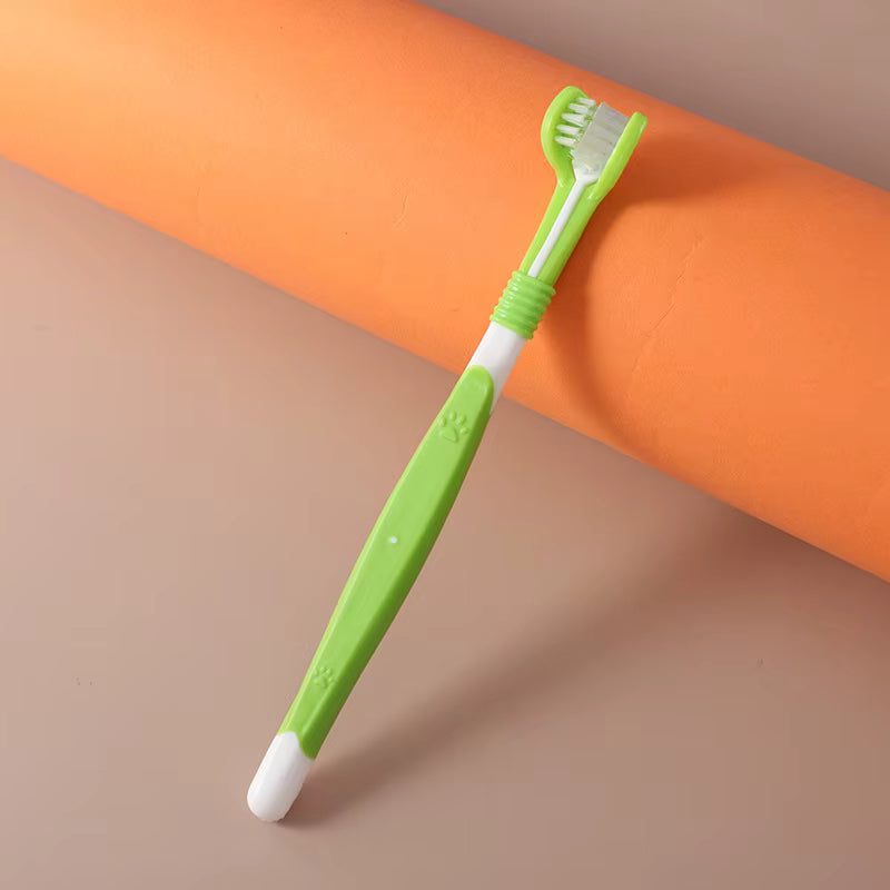 360° Triple-Sided Dog Toothbrush — Complete Dental Care | MyPupBuddy