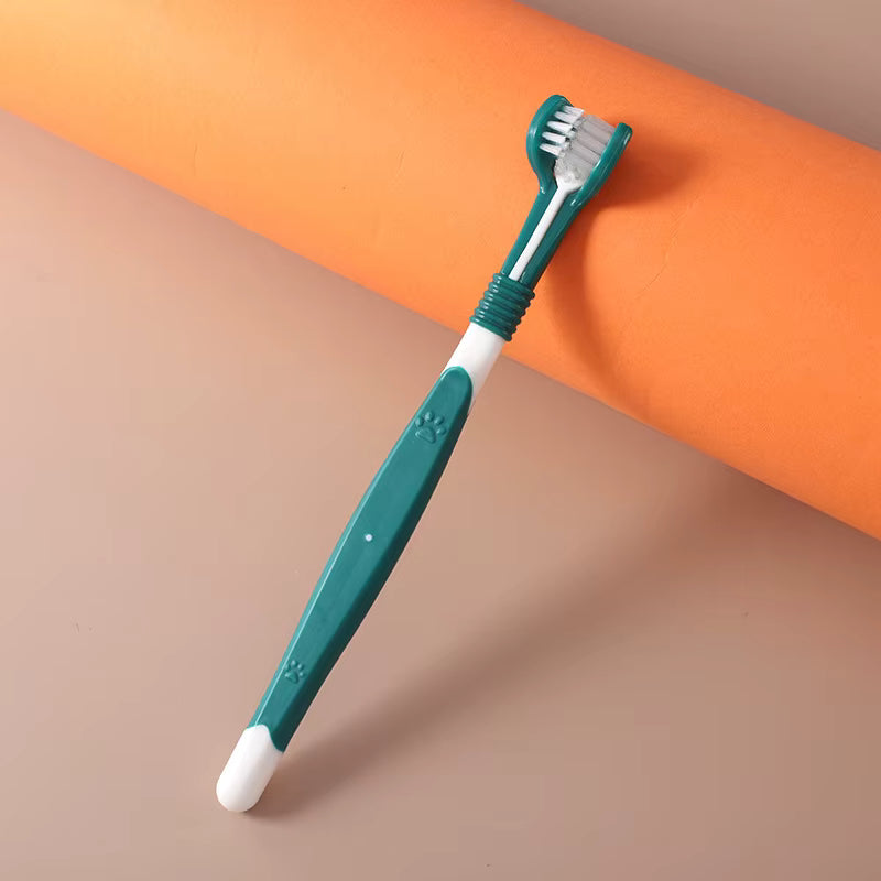 360° Triple-Sided Dog Toothbrush — Complete Dental Care | MyPupBuddy