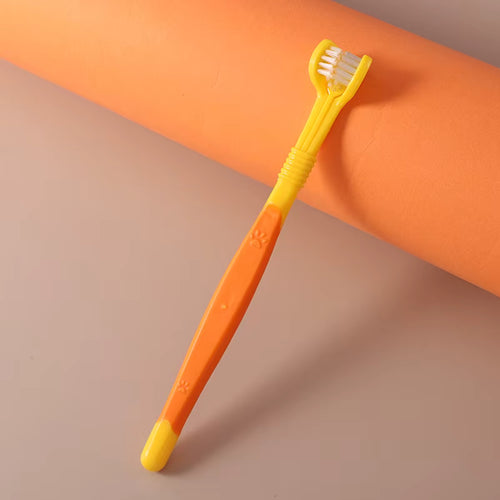 360° Triple-Sided Dog Toothbrush — Complete Dental Care | MyPupBuddy
