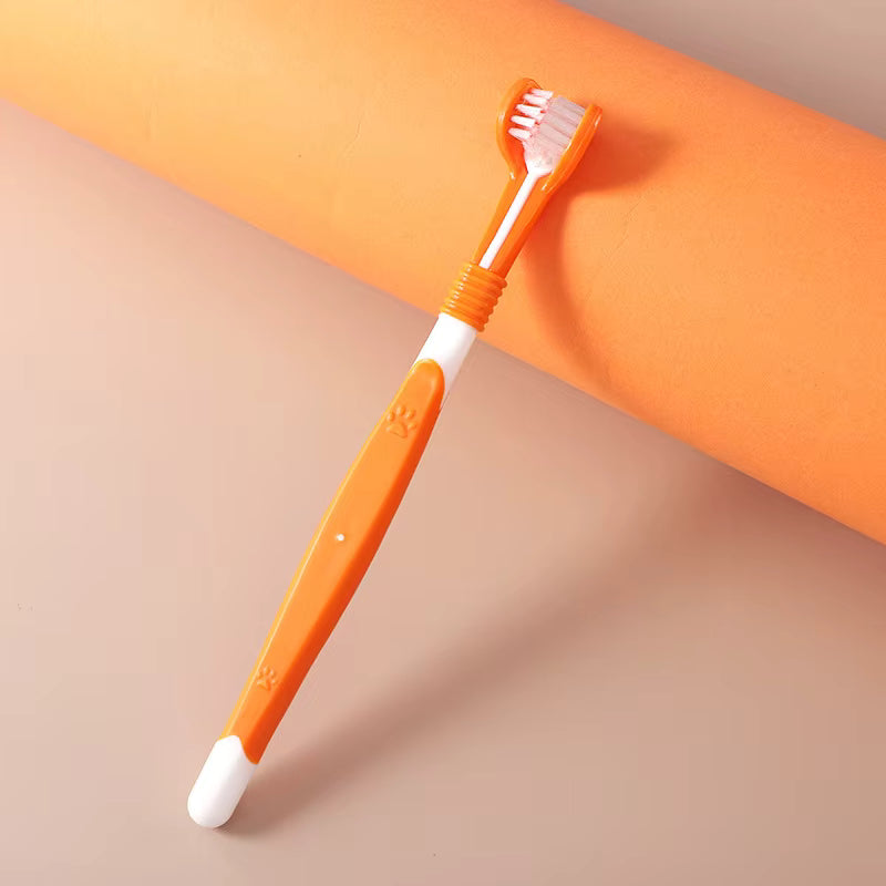 360° Triple-Sided Dog Toothbrush — Complete Dental Care | MyPupBuddy