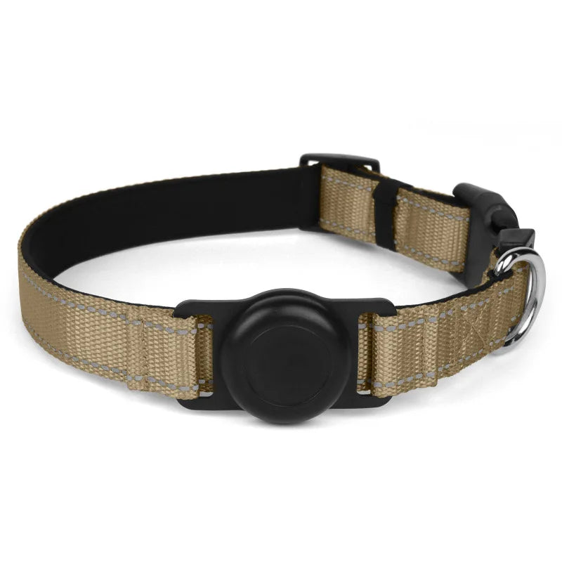 Dog Collar with AirTag Holder — GPS-Ready Safety Collar| MyPupBuddy