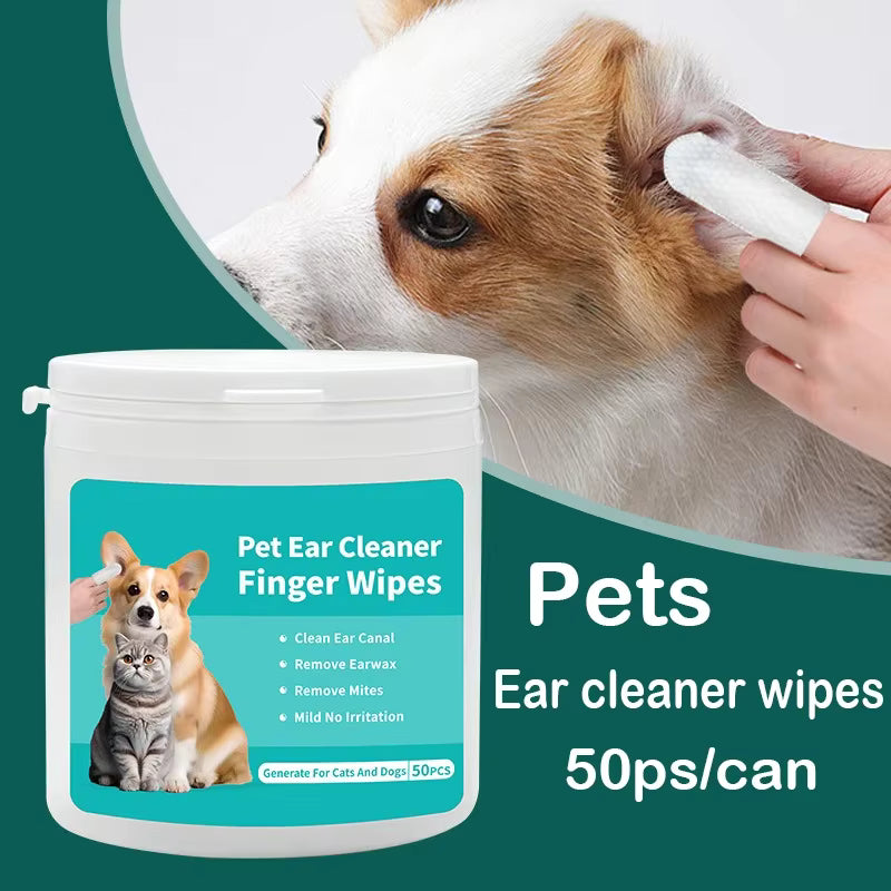 Gentle Pet Ear Cleaning Wipes — 50 Count | MyPupBuddy
