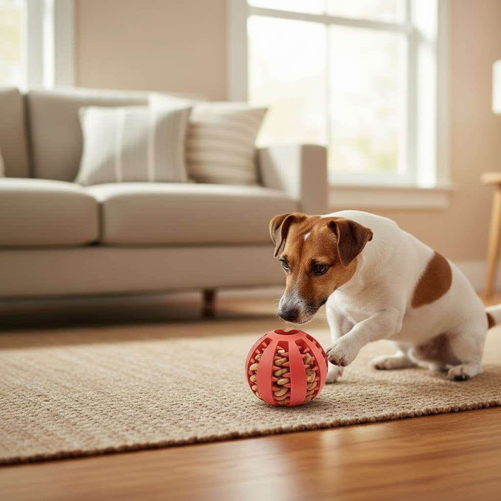 Treat Dispensing Dog Toy Ball | MyPupBuddy